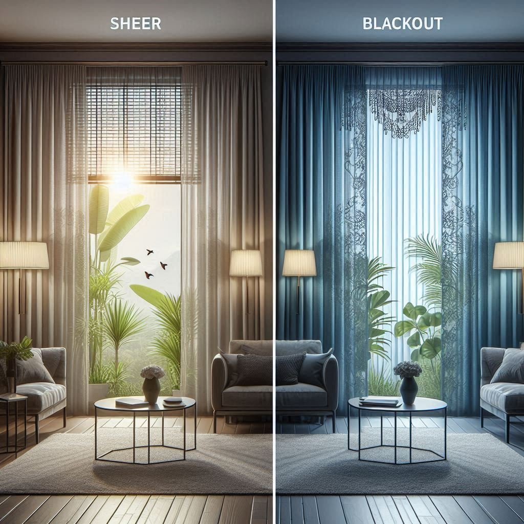 Types of Curtains: Sheer vs. Blackout